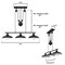 Westinghouse Pendant 60W 3Fixture Pulley Iron Hill 12In, Matte Black Shade 6129400 - alternate 8